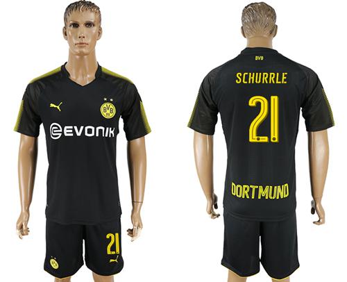 Dortmund #21 Schurrle Away Soccer Club Jersey - Click Image to Close